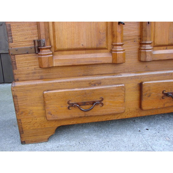 Image 1 of Vintage eikenhouten highboard, 1950