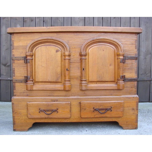 Vintage eikenhouten highboard, 1950