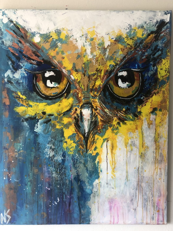 Image 1 of Schilderij Eyes Of Wisdom 80 Bij 100Cm