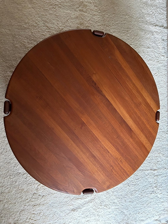 Image 1 of Mikael Laursen massief teakhouten salontafel, jaren 80
