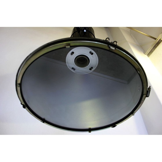 Image 1 of Vintage industriële hanglampen van Elgo, Polen 1990