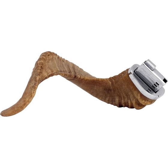 Image 1 of Vintage Carl Aubock, aanstekerhoorn Ronson 1970