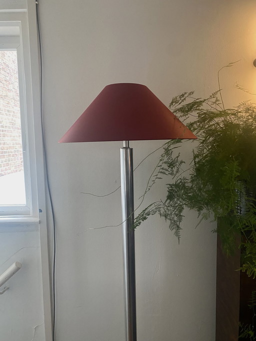 Vloerlamp Chrome Rvs Midcentury Vintage