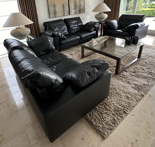 Durlet Lederen Sofa Set