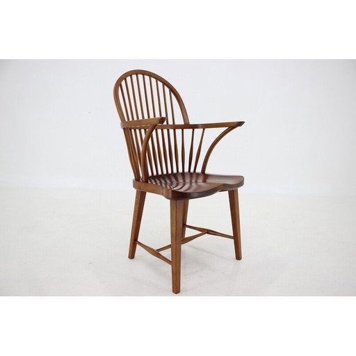 Vintage "Ch 18a" stoel in eikenhout van Fritz Henningsen, Denemarken 1940