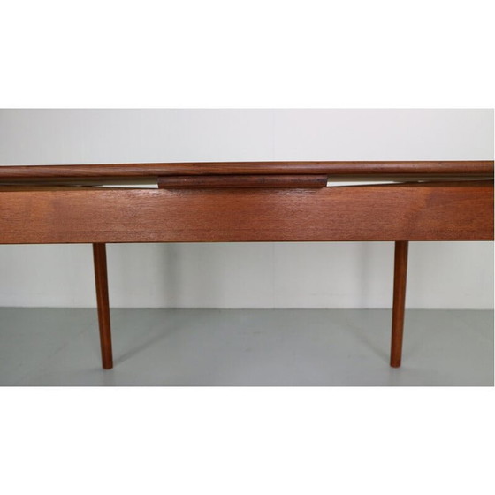 Image 1 of Mid-eeuwse Deense uitschuifbare teakhouten eettafel, 1960