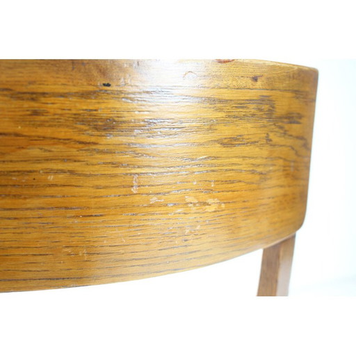 Paar vintage H-40 stoelen in hout en stof van Jindrich Halabala voor Up Závody, Tsjecho-Slowakije