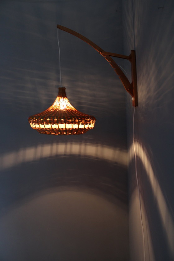 Image 1 of Houten wandlamp 1960 van Pokrok Zilina, Tsjecho-Slowakije