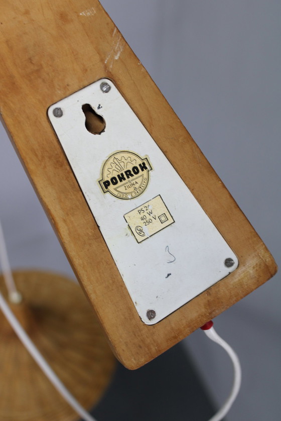 Image 1 of Houten wandlamp 1960 van Pokrok Zilina, Tsjecho-Slowakije