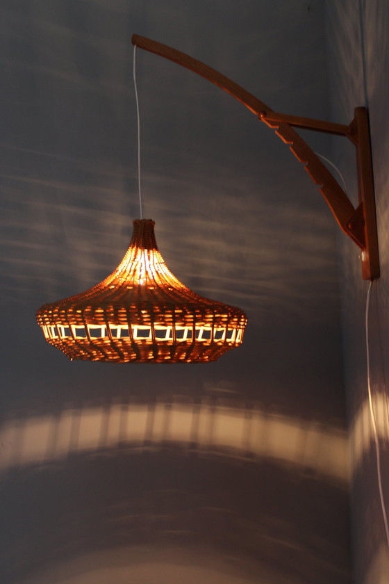 Image 1 of Houten wandlamp 1960 van Pokrok Zilina, Tsjecho-Slowakije