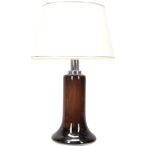 Vintage psychedelische Space Age lamp van bruin glas, 1970