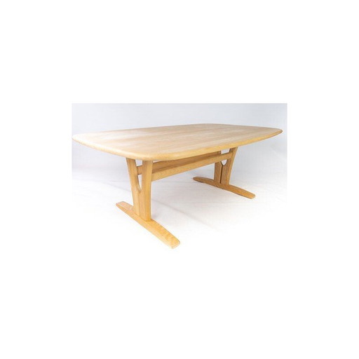 Vintage beuken salontafel van Skovby, Denemarken 1960