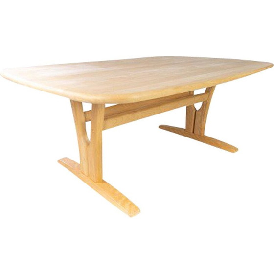 Image 1 of Vintage beuken salontafel van Skovby, Denemarken 1960