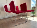 4x Ligne Roset Sala stoelen by Pascal Mourgue