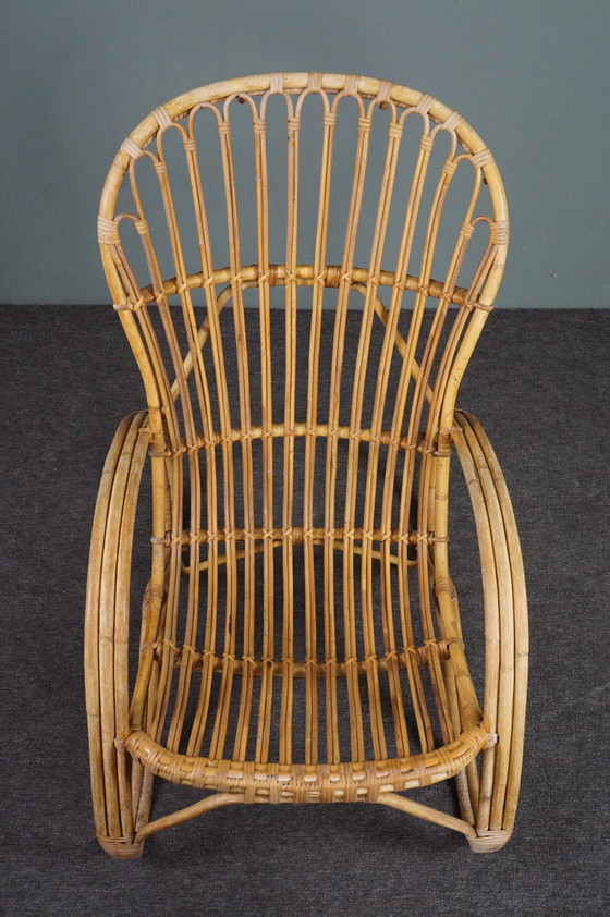 Image 1 of Vintage Rohé Noordwolde rotan fauteuil