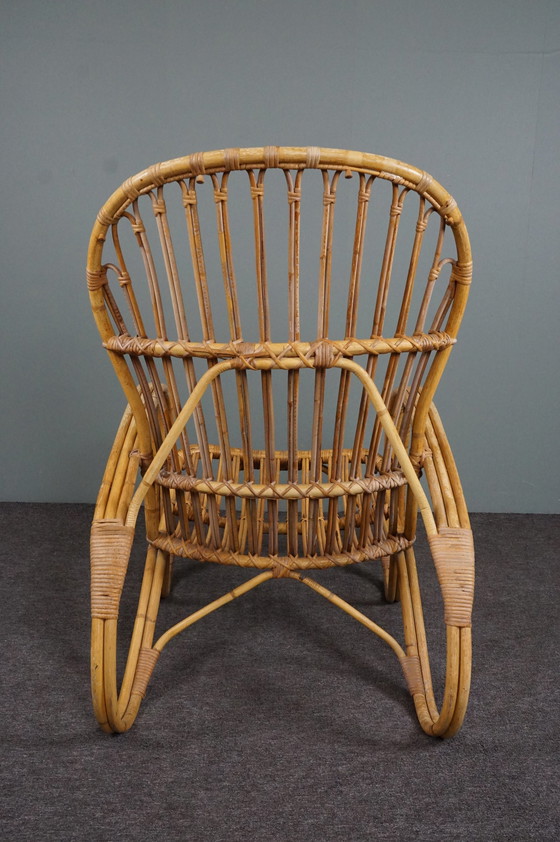 Image 1 of Vintage Rohé Noordwolde rotan fauteuil