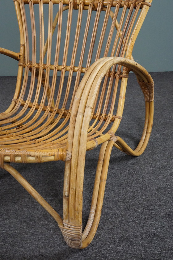 Image 1 of Vintage Rohé Noordwolde rotan fauteuil