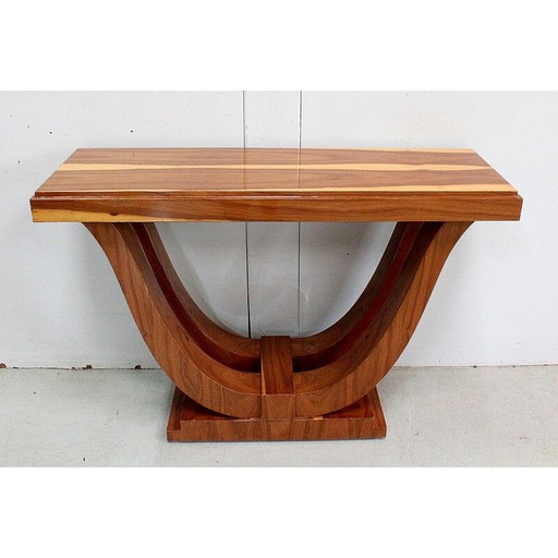 Vintage eiland houten console, Art Deco