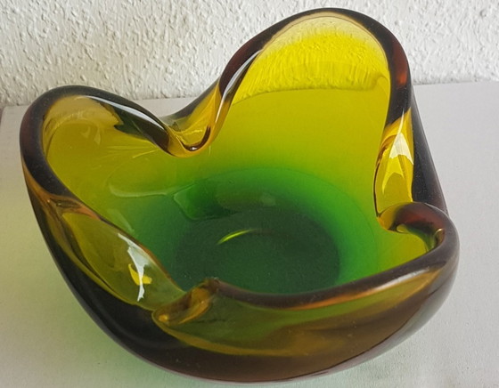 Image 1 of 2X Murano glazen schalen, 1960S