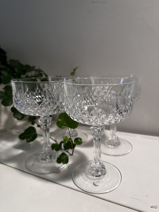 Kristallen Coupe Champagne Glazen