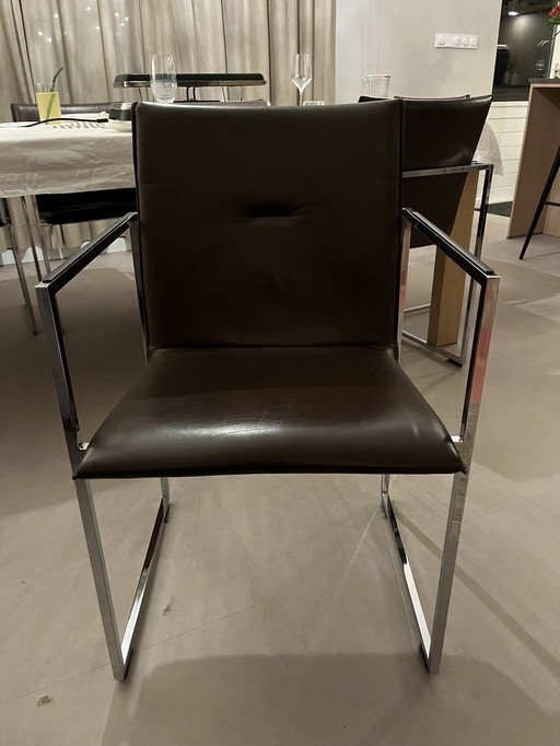 6 Eetkamer Stoelen Van Het Merk Arco Model Frame