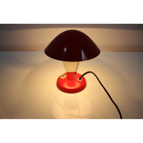 Image 1 of Vintage bauhaus tafellamp van gelakt metaal, Tsjecho-Slowakije 1930