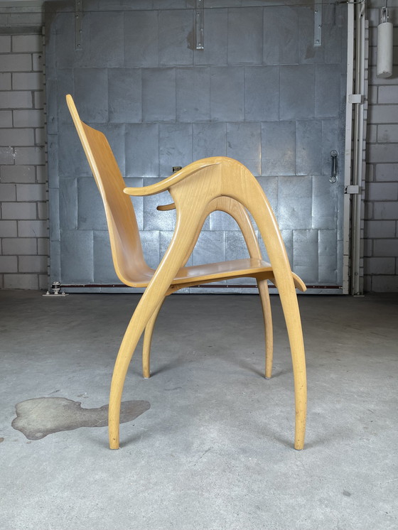 Image 1 of 2X Sculptural Plywood Armchairs By Malatesta And Mason