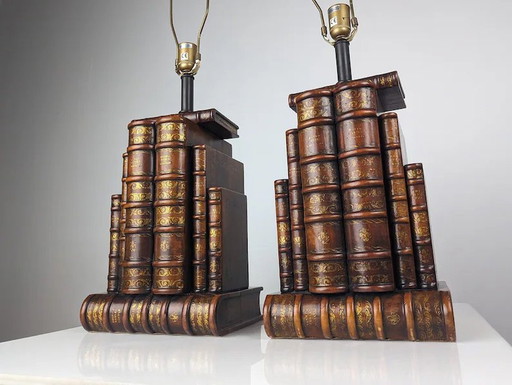 2X boekenlampen van Theodore Alexander