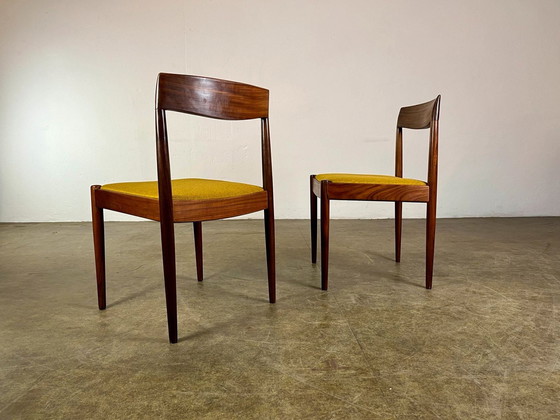 Image 1 of Set van 4 eetkamerstoelen teak Mid Century