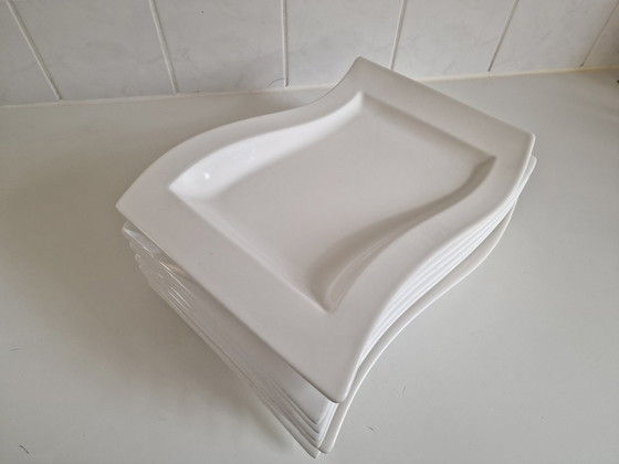 Image 1 of 7x Villeroy & Boch New Wave Borden Porselein