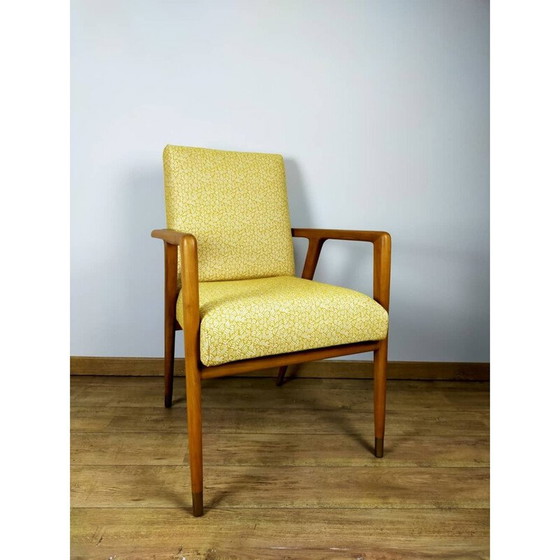 Image 1 of Vintage rozenhouten fauteuil, Zweden 1950