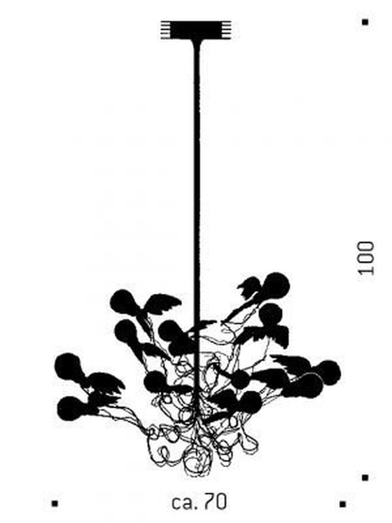 Image 1 of 3x Ingo Maurer Birdie Hanglamp