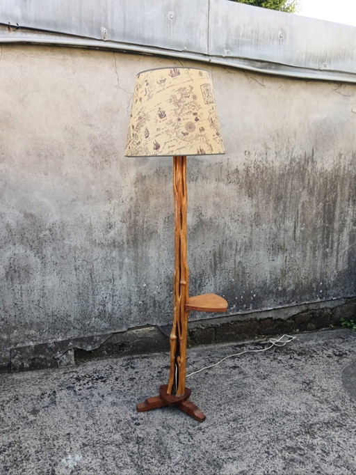 Brutalistische vloerlamp