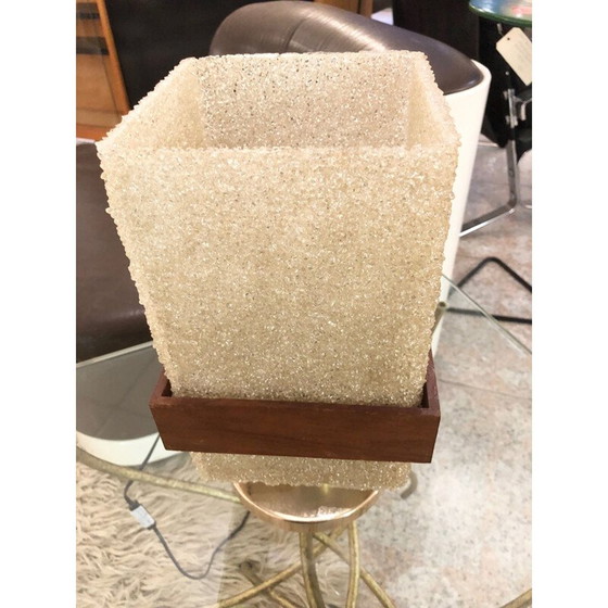 Image 1 of Vintage kunsthars lamp Jolie lumière tamisée met metalen voet, 1950