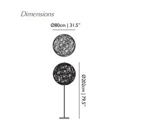 Image 1 of Moooi Random Floor Lamp Ii, Medium