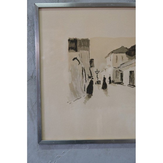 Image 1 of Vintage litho van Helge Cardell, Zweden 1960