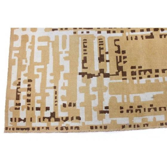 Image 1 of Vintage tapijt met modern geometrisch ontwerp, Tsjecho-Slowakije 1960