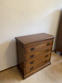 Vintage CCI Eikenhouten Ladekast met 4 lades