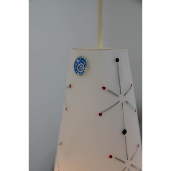 Image 1 of Glazen hanglamp uit de Mid Century, Tsjecho-Slowakije 1950