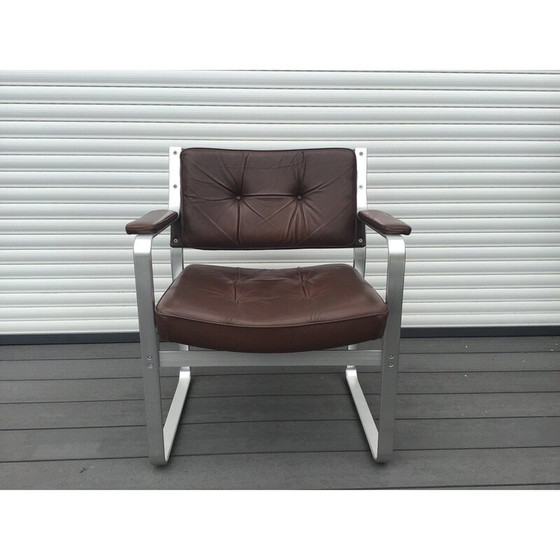 Image 1 of Mondo vintage leren fauteuil van Karl Erik Ekselius