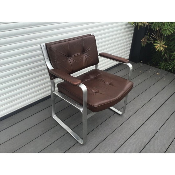 Image 1 of Mondo vintage leren fauteuil van Karl Erik Ekselius