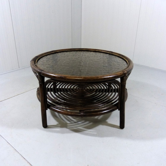 Image 1 of Vintage rotan salontafel 1970's