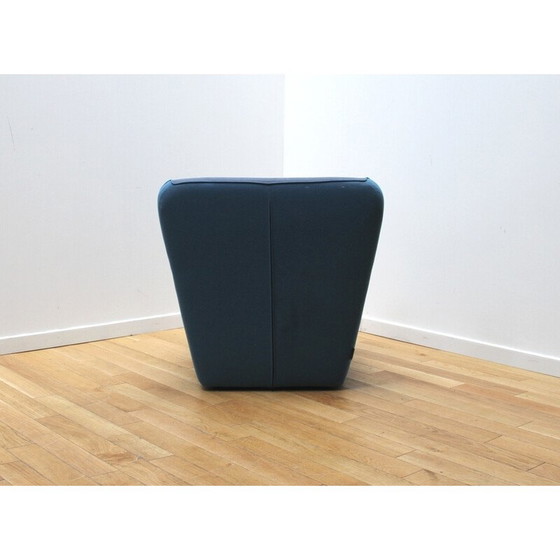 Image 1 of Paar vintage theestoelen in rode en blauwe stof voor Sancal, Spanje