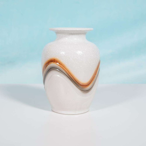 Image 1 of Space age 70s vaas fat lava, vintage handmade vase