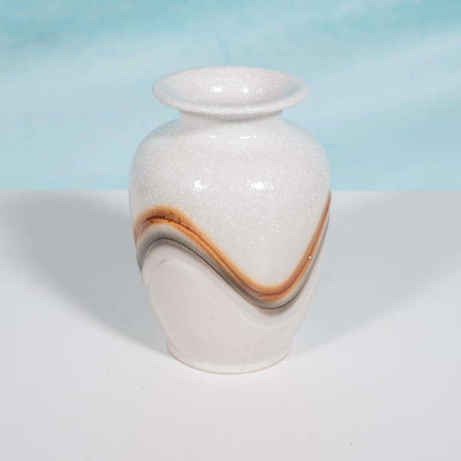 Space age 70s vaas fat lava, vintage handmade vase