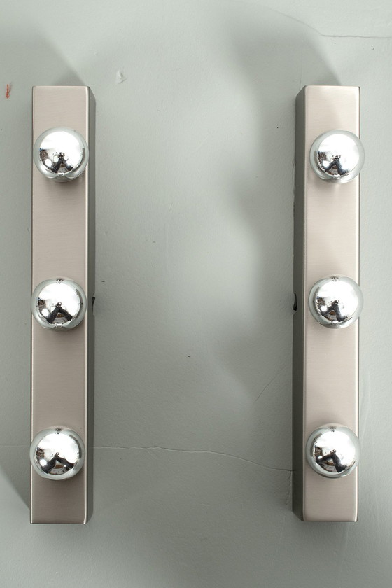 Image 1 of Set van 2 RVS spiegellampen