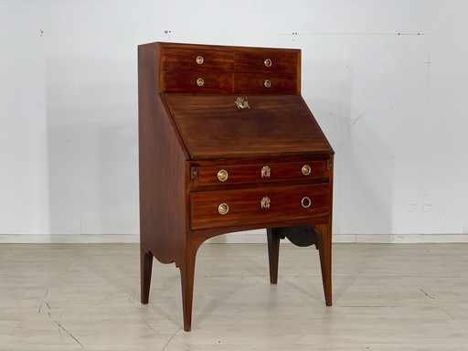 Mahonie secretaire ladekast vintage