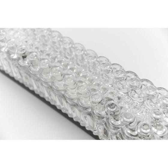 Image 1 of Vintage plafondlamp van geglazuurd glas en metaal, 1960