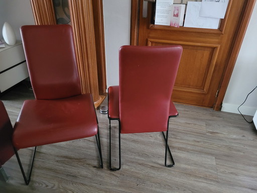 6X Hennie De Jong Eetkamerstoelen