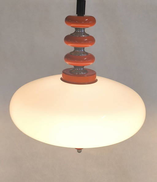 Grote Hanglamp Ruimtetijdperk 1960-70, Met Trekpendel